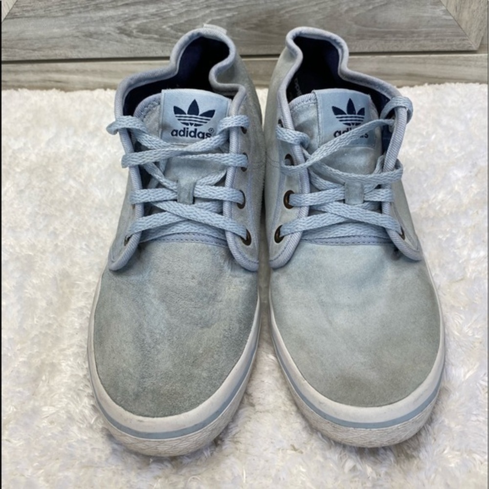 Adidas Light Blue Suede Sneakers SAMPLE SHOE 7